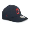 Rex Club | Norway Rugby Slouch | Custom Caps | Custom Hats | Team Headwear | UK Rex Club | Norway Rugby is a navy baseball cap with red dragon embroidery on the front and a small red logo on the side. It features a sticker on the brim and is photographed against a white background. | Custom Caps | Custom Hats | Team Headwear | UK