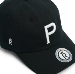 Rex Club | The Cornish Pirates - P Slouch is a black cap featuring a large white 